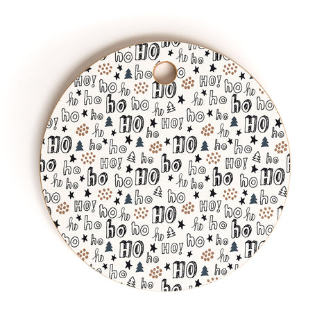 Camilla Foss Ho Ho Cutting Board Round