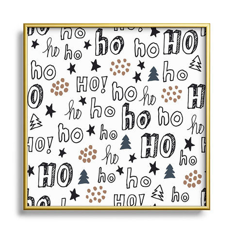 Camilla Foss Ho Ho Metal Square Framed Art Print