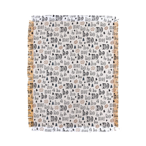 Camilla Foss Ho Ho Throw Blanket