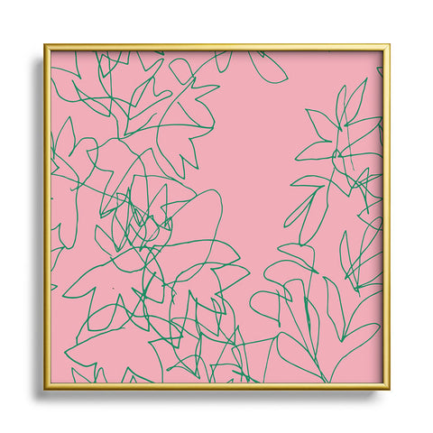 Camilla Foss Ivy Metal Square Framed Art Print