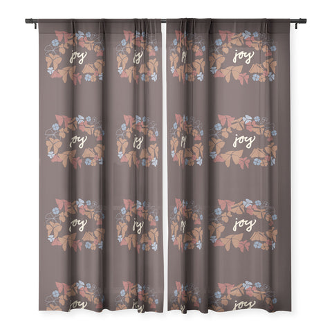 Camilla Foss Joy Foliage Sheer Window Curtain