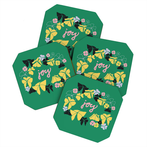Camilla Foss Joy Green Foliage Coaster Set