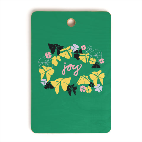 Camilla Foss Joy Green Foliage Cutting Board Rectangle