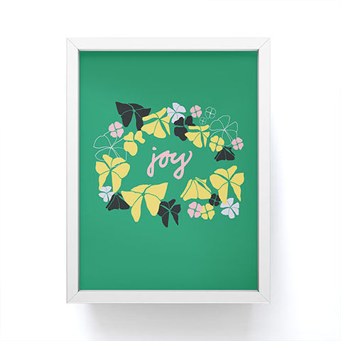 Camilla Foss Joy Green Foliage Framed Mini Art Print