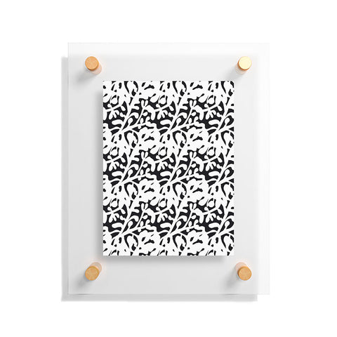 Camilla Foss Lush Rosehip Black White Floating Acrylic Print