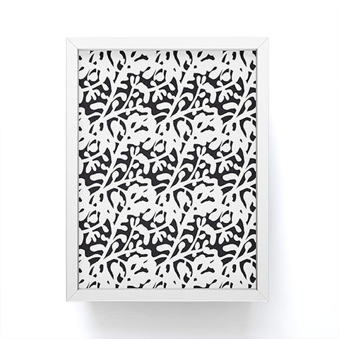 Camilla Foss Lush Rosehip Black White Framed Mini Art Print