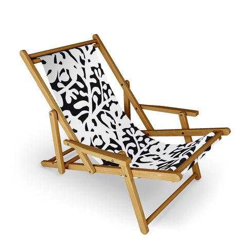 Camilla Foss Lush Rosehip Black White Sling Chair
