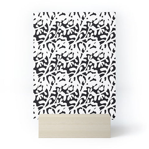 Camilla Foss Lush Rosehip Black White Mini Art Print