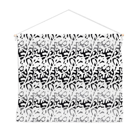 Camilla Foss Lush Rosehip Black White Wall Hanging Landscape