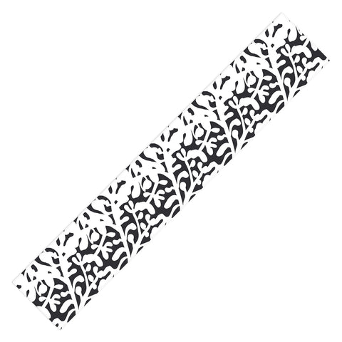 Camilla Foss Lush Rosehip Black White Table Runner