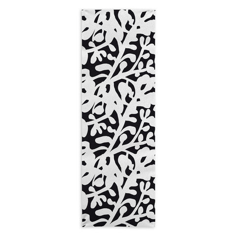 Camilla Foss Lush Rosehip Black White Yoga Towel
