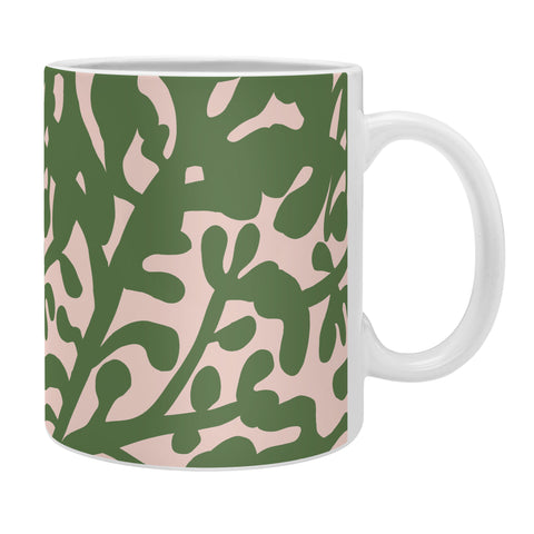 Camilla Foss Lush Rosehip Green Pink Coffee Mug