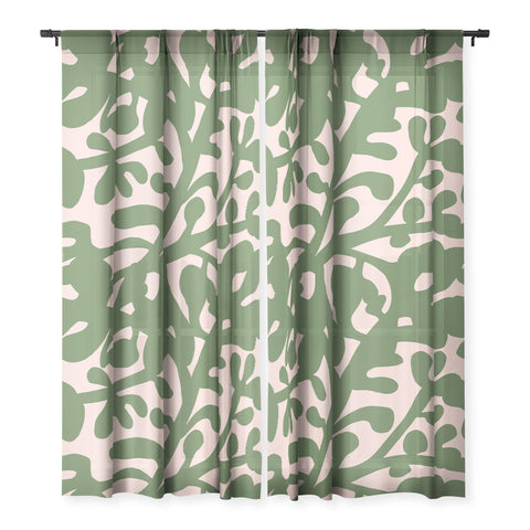 Camilla Foss Lush Rosehip Green Pink Sheer Non Repeat