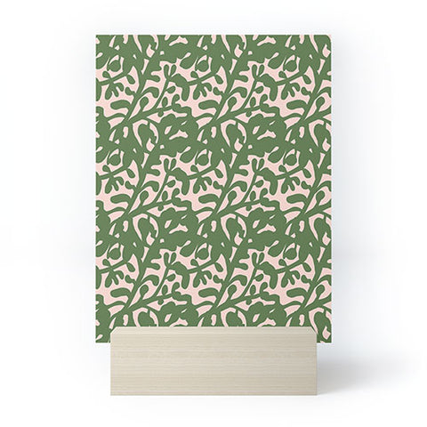 Camilla Foss Lush Rosehip Green Pink Mini Art Print