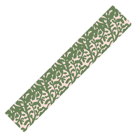 Camilla Foss Lush Rosehip Green Pink Table Runner