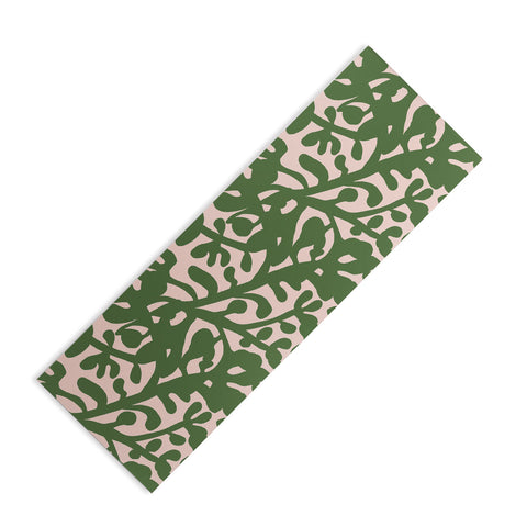 Camilla Foss Lush Rosehip Green Pink Yoga Mat