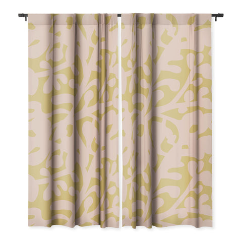 Camilla Foss Lush Rosehip Pink Yellow Blackout Non Repeat