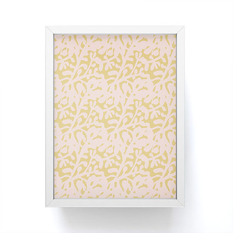 Camilla Foss Lush Rosehip Pink Yellow Framed Mini Art Print