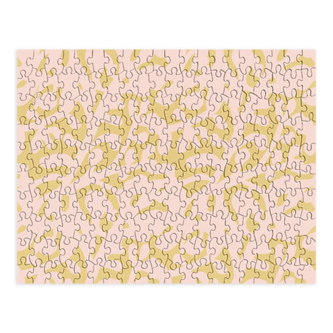 Camilla Foss Lush Rosehip Pink Yellow Puzzle