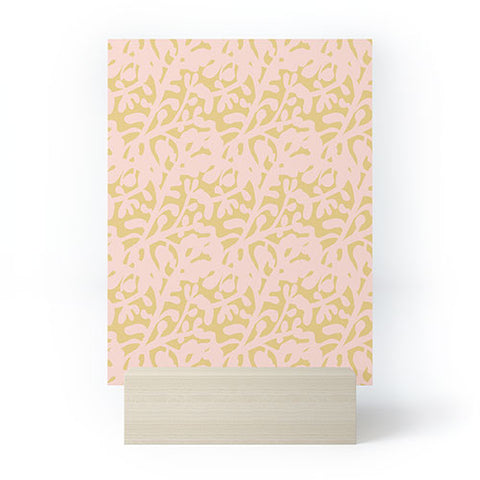 Camilla Foss Lush Rosehip Pink Yellow Mini Art Print