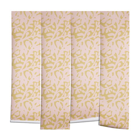 Camilla Foss Lush Rosehip Pink Yellow Wall Mural