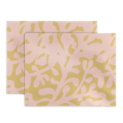 Camilla Foss Lush Rosehip Pink Yellow Placemat