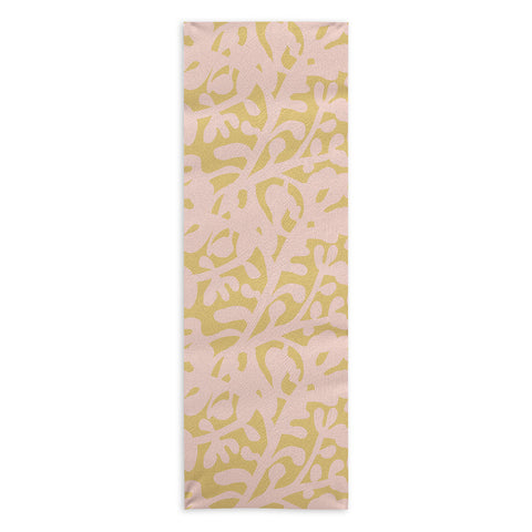 Camilla Foss Lush Rosehip Pink Yellow Yoga Towel