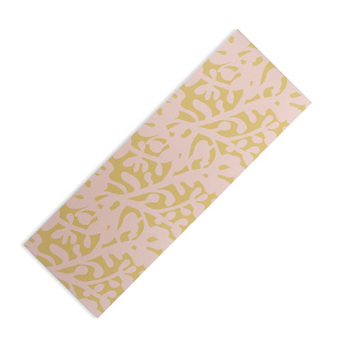 Camilla Foss Lush Rosehip Pink Yellow Yoga Mat