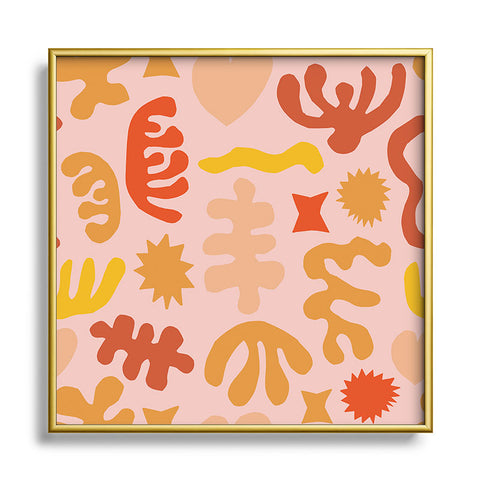 Camilla Foss Paperclip Metal Square Framed Art Print