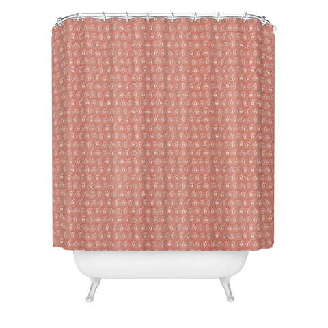 Camilla Foss Rows of apples Shower Curtain