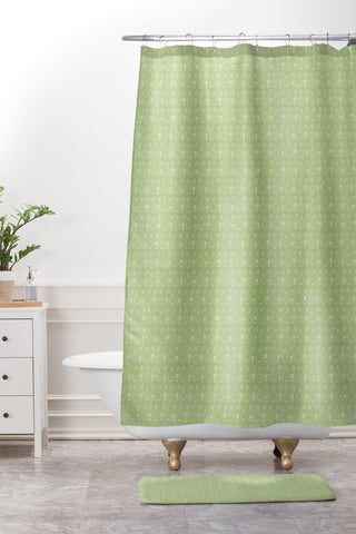 Camilla Foss Rows of pears Shower Curtain And Mat