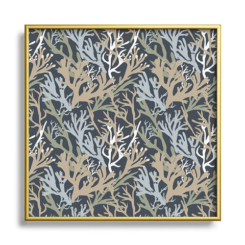 Camilla Foss Seaweed Metal Square Framed Art Print
