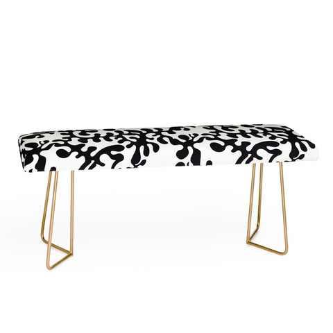 Camilla Foss Shapes Black and White Bench
