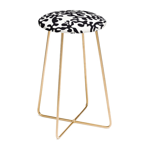 Camilla Foss Shapes Black and White Counter Stool