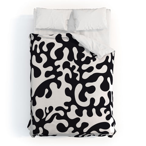 Camilla Foss Shapes Black and White Duvet Cover