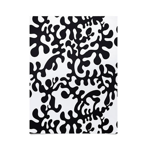 Camilla Foss Shapes Black and White Poster