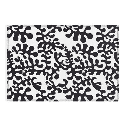 Camilla Foss Shapes Black and White Outdoor Rug