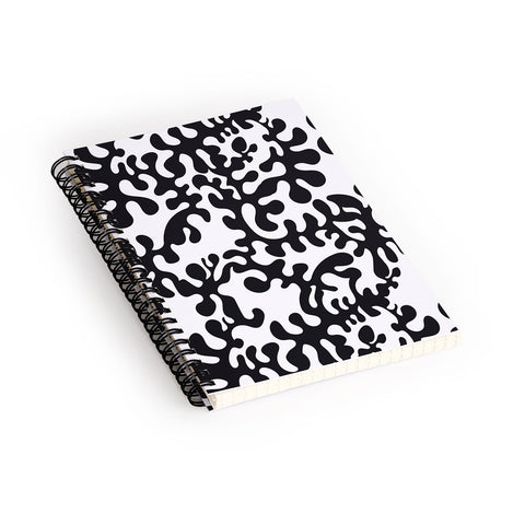 Camilla Foss Shapes Black and White Spiral Notebook