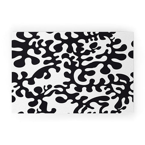 Camilla Foss Shapes Black and White Welcome Mat