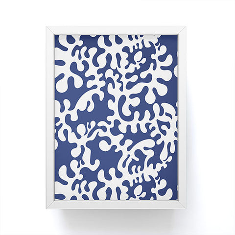 Camilla Foss Shapes Blue Framed Mini Art Print