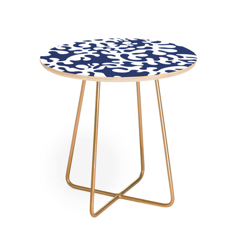Camilla Foss Shapes Blue Round Side Table