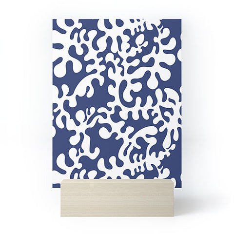 Camilla Foss Shapes Blue Mini Art Print
