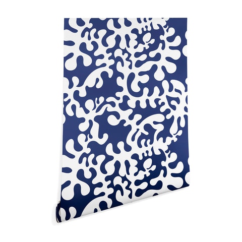 Camilla Foss Shapes Blue Wallpaper