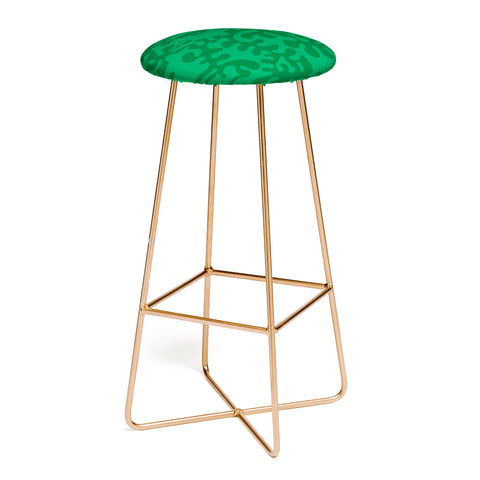 Camilla Foss Shapes Green Bar Stool