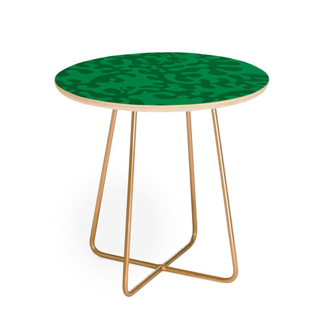Camilla Foss Shapes Green Round Side Table