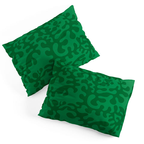 Camilla Foss Shapes Green Pillow Shams