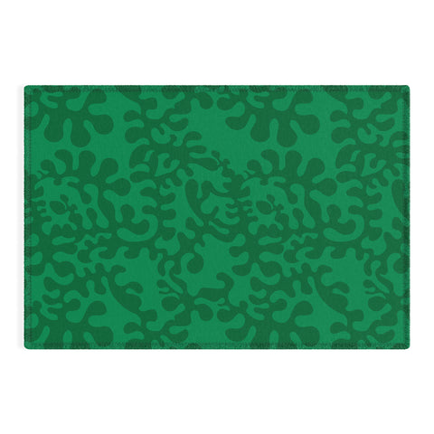Camilla Foss Shapes Green Outdoor Rug