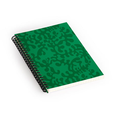 Camilla Foss Shapes Green Spiral Notebook