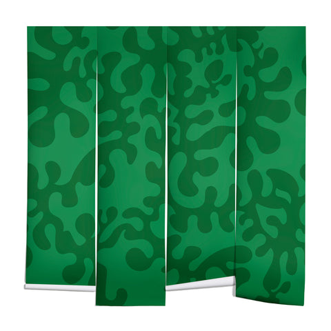 Camilla Foss Shapes Green Wall Mural