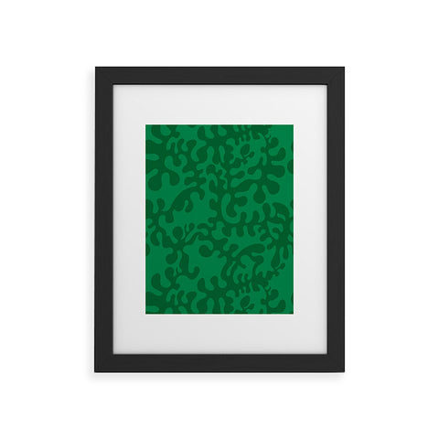 Camilla Foss Shapes Green Framed Art Print